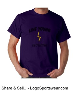 Short Sleeve LY Purple Shirt Design Zoom