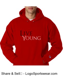 Live Young Basic Hoodie Design Zoom